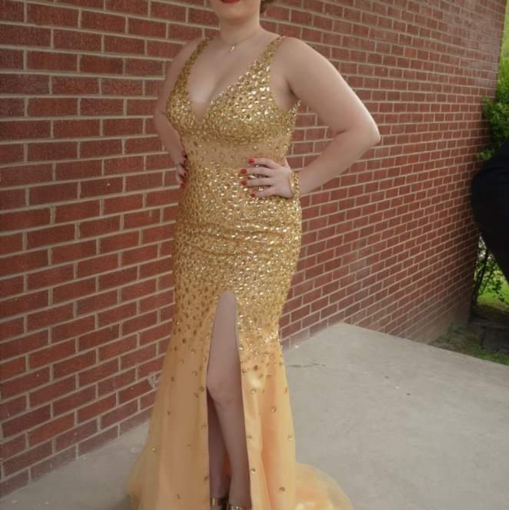 Gold prom dress CHEAP